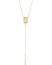Nordstrom - Cubic Zirconia Ball Chain Y-necklace - Lyst