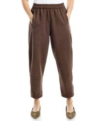 Max Studio - Faux Suede Barrel Pants - Lyst