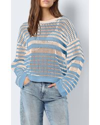 Noisy May - Jola Open Knit Sweater - Lyst