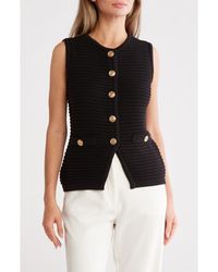 Gemma  Jane - Buttoned Sweater Vest - Lyst