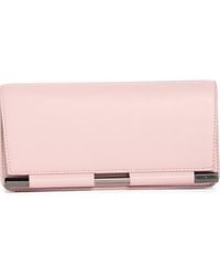 BCBGMAXAZRIA - Bar Hardware Faux Leather Clutch - Lyst