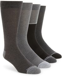Kenneth Cole - Assorted 4-pack Piqué Welt Crew Socks - Lyst