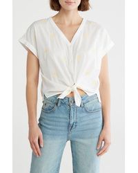 Lucky Brand - Sun Print Short Sleeve Button-Up Shirt - Lyst