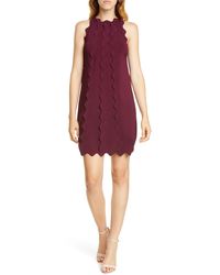 ted baker marggia satin loop shift dress