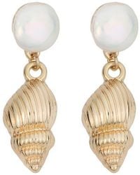Panacea - Freshwater Pearl Drop Earrings - Lyst