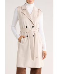 Tahari - Double Breasted Blazer Vest - Lyst