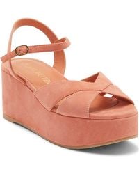 Stuart Weitzman - Carmen Midi Wedge Sandal - Lyst