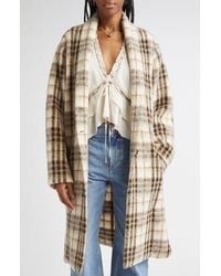 Isabel Marant - Gabriel Plaid Wool Blend Coat - Lyst