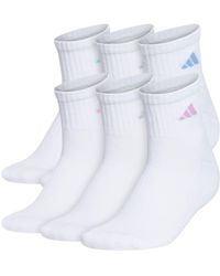 adidas - Athletic Cushioned Quarter Ankle Socks - Lyst