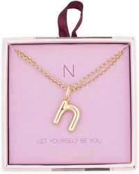 Leith - Lowercase Initial Bubble Pendant Necklace - Lyst