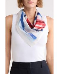 Vince Camuto - Watercolor Stripe Square Scarf - Lyst