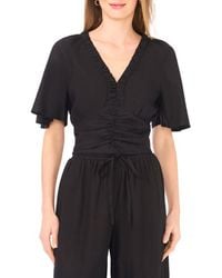 Parker - Ruched V-Neck Top - Lyst