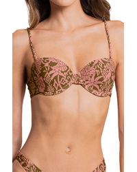 Maaji - Batik Jungle Cocoa Bikini Top - Lyst