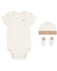 Nike - Waffle Knit Bodysuit, Hat & Booties Boxes Set - Lyst