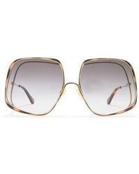 Chloé - 62Mm Square Sunglasses - Lyst