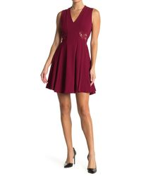 guess burgundy dress