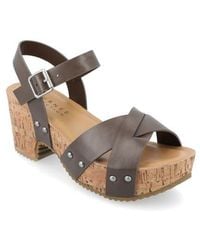 Journee Collection - Platform Sandal - Lyst