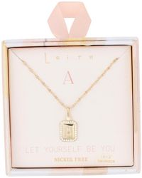 Leith - Initial Pendant Necklace - Lyst