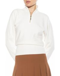 Alexia Admor - Niko Quarter Zip Sweater - Lyst