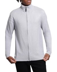 Xray Jeans - Mock Neck Full Zip Sweater - Lyst