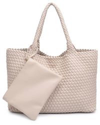 Moda Luxe - Woven Unlined Tote Bag And Pouch - Lyst