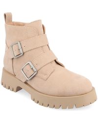 Journee Collection - Maebry Buckle Bootie - Lyst