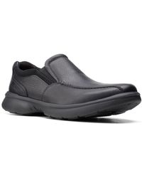 clarks ferro step loafers black