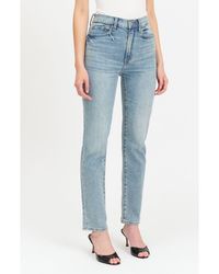 DAZE - Smarty Pants High Waist Ankle Slim Straight Leg Jeans - Lyst