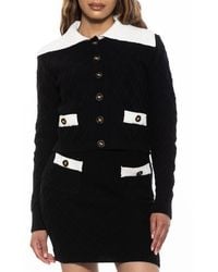 Alexia Admor - Pattern Cardigan - Lyst