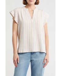 Sanctuary - Split Neck Tunic Top - Lyst