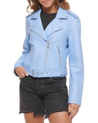 Levi's - Faux Leather Fashion Belted Moto Jacket - Lyst