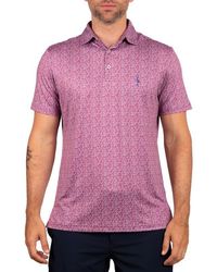 Tailorbyrd - Performance Ditzy Print Polo - Lyst