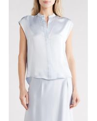 Vince - Satin Shell Tank - Lyst