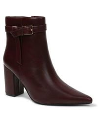 BERNESS - Blanche Faux Leather Pointed Toe Bootie - Lyst