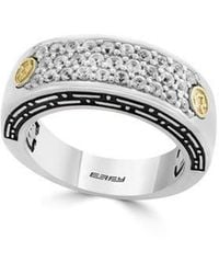 Effy - Diamond Pavé Two Tone Ring - Lyst