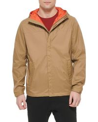 Tommy Hilfiger - Hooded Rain Slicker Jacket - Lyst