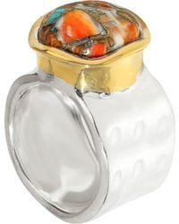 YS GEMS - Semiprecious Stone Cabochon Ring - Lyst