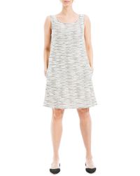 Max Studio - Stripe Knit Tank Dress - Lyst