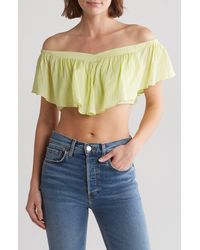Vici Collection - Breeze Off The Shoulder Crop Top - Lyst