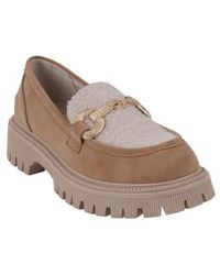Good Choice New York - Vince Faux Shearling Lug Sole Platform Loafer - Lyst