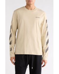 Off-White c/o Virgil Abloh - Pixel Diagonal Skate Long Sleeve T-Shirt - Lyst