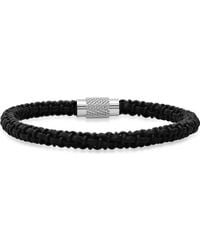 Steeltime - Hmy Jewelry Braided Leather Bracelet - Lyst