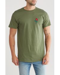 Retrofit - Rose Embroidery Cotton T-shirt - Lyst