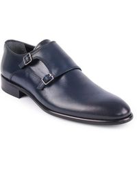 VELLAPAIS - Nemo Double Monk Strap Leather Loafer - Lyst