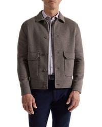 Bugatchi - Felted Wool Blend Jacket - Lyst