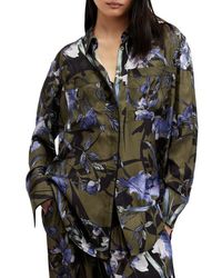 AllSaints - Eve Batu Floral Button-Up Shirt - Lyst