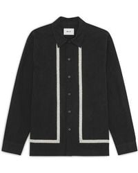 NN07 - Reed Embroidered Organic Cotton Shirt Jacket - Lyst