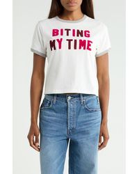 Mother - The Itty Bitty Graphic Ringer Tee - Lyst