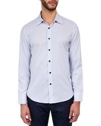 Con.struct - Slim Fit Micro Dot 4-way Stretch Performance Button-up Shirt - Lyst