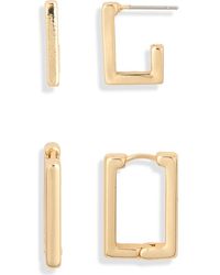 Leith - 2-Pack Rectangle Earrings - Lyst